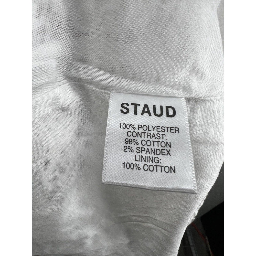 Staud Beth Long Sleeve Lace Empire Waist Dress - Picture 11 of 11